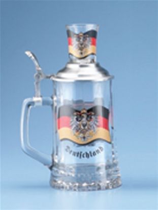 Picture of Germany Glass Beer Stein  Father and Son
