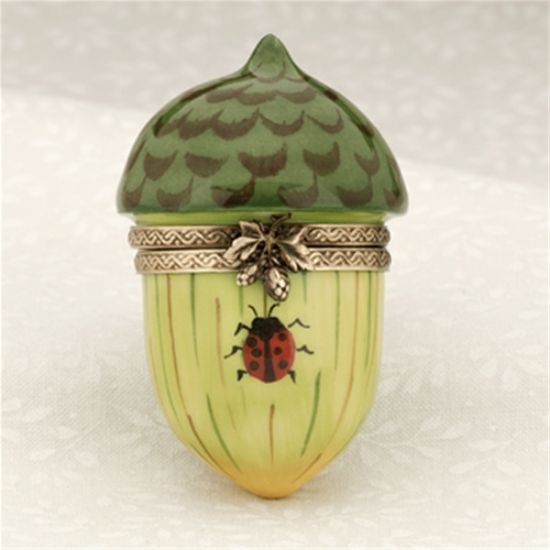 Picture of Limoges Acorn with Ladybug Box