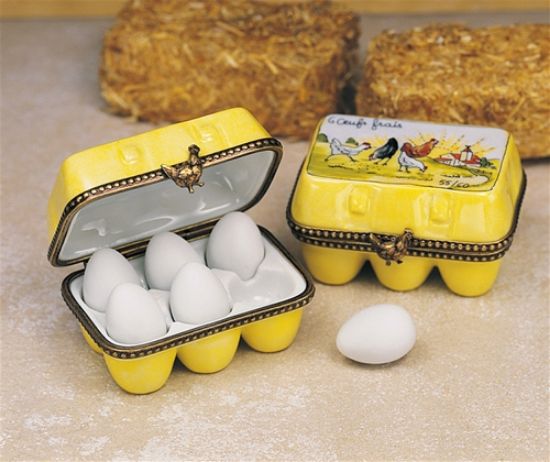 Picture of Limoges Yellow Carton of Eggs Box