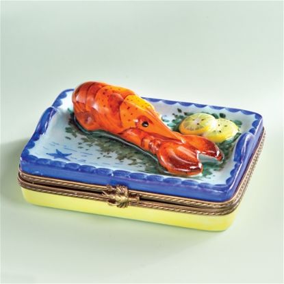 Picture of Limoges Lobster on Tray with Lemon Box