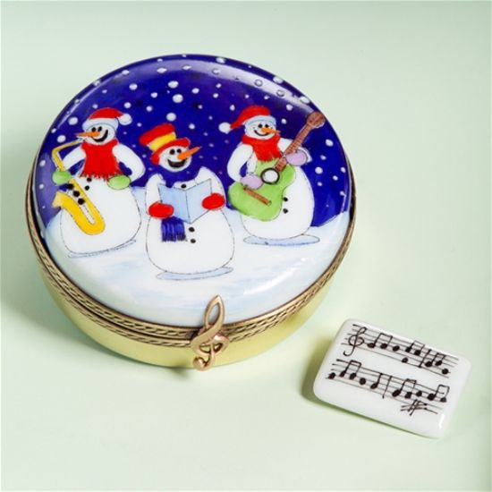 Picture of Limoges Snowmen  Serenata Box 