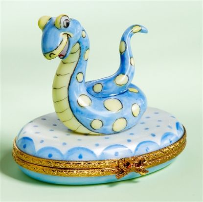 Picture of Limoges Blue Baby Snake Box