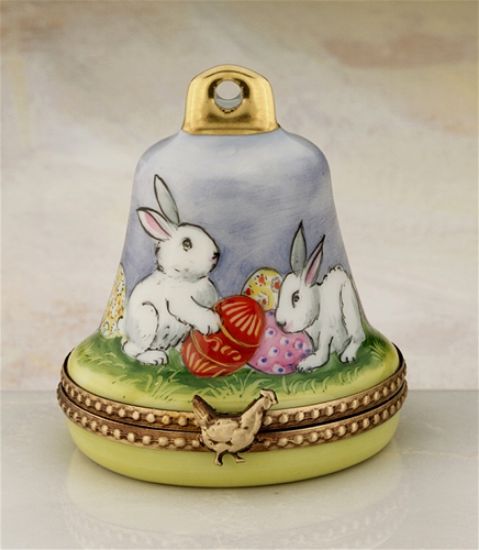 Picture of Limoges Easter Bell with Rabbits Box