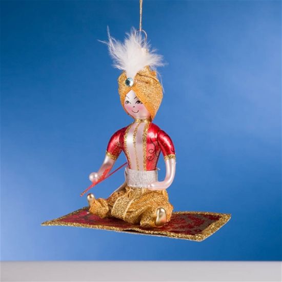 Picture of De Carlini Aladdin on Magic Carpet Ornament