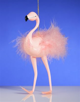 Picture of De Carlini Flamingo Christmas Ornament