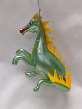 Picture of De Carlini Green Dragon Christmas Ornament