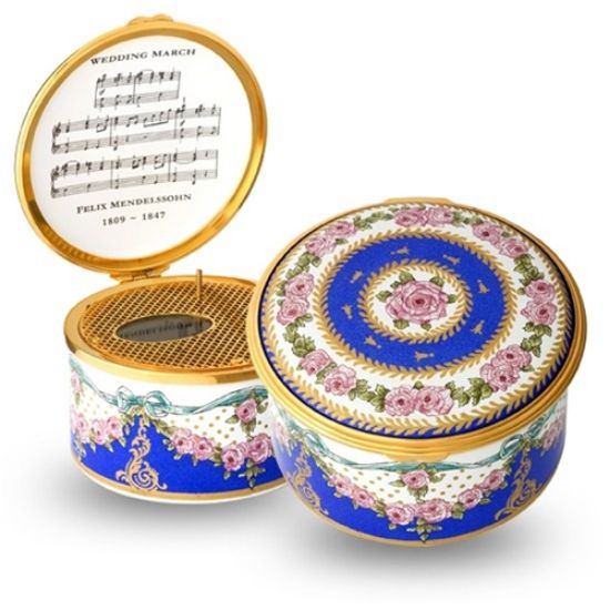 Picture of Halcyon Days Wedding March English Enamel Box