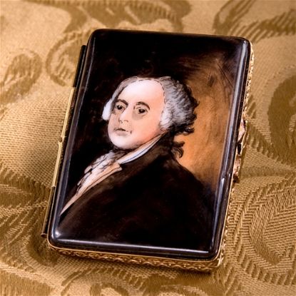 Picture of Limoges John Adams Portrait Postcard Box