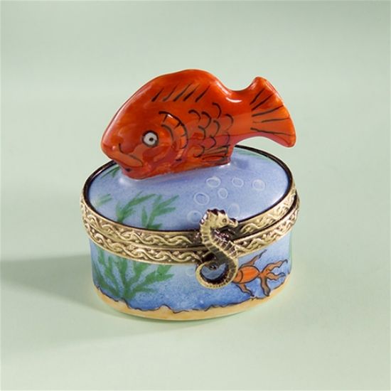 Picture of Limoges Red Mini Fish Box