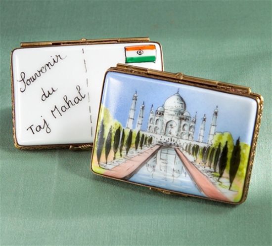 Picture of Limoges Taj Mahal Postcard Box