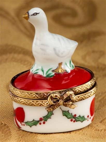 Picture of Limoges Mini Christmas Goose Box