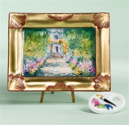 Picture of Limoges Giverny Gardens Painting Box with Easel