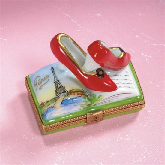 Picture of Limoges Paris Book with Red Shoes Box