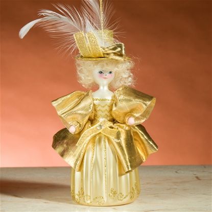 Picture of De Carlini Irene Adler  in Gold Christmas Ornament