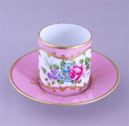 Picture of Limoges Beatrice  Roses Cup and Saucer Limoges 