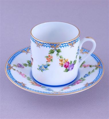 Picture of Limoges Beatrice Musical Roses  Cup and Saucer