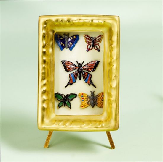 Picture of Limoges Butterfly Frame Box on Easel