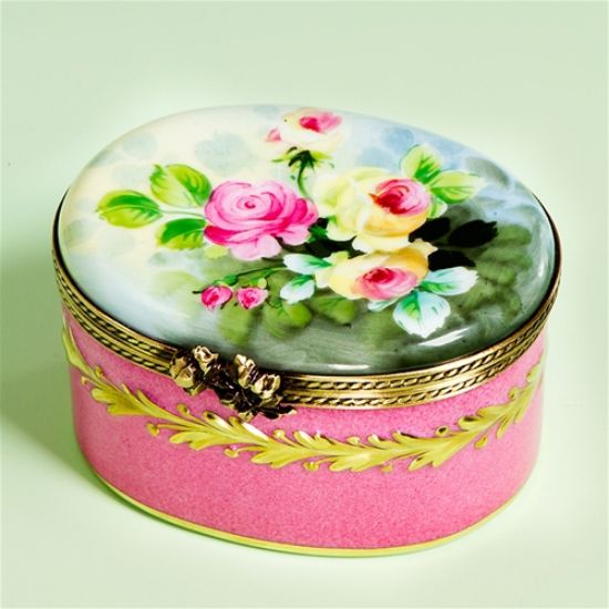Picture of Limoges Summer Roses in Pink Box