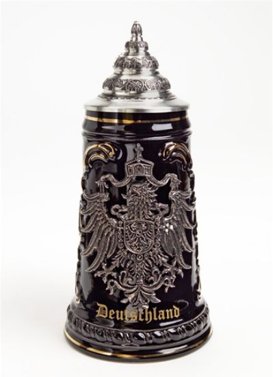 Picture of Germany Eagle Crest Beer Stein with pewter Lid
