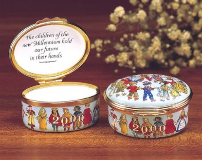 Picture of Halcyon Days Children of the Millenium 2000 English Enamel , Each