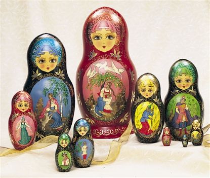 Picture of Russian Museum Multicolor Fairy Tale Matryoshka