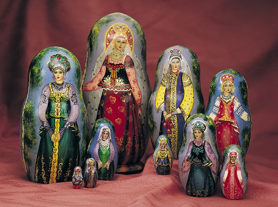 Picture of Russian Floklore Elegant Ladies Museum Matryoshka