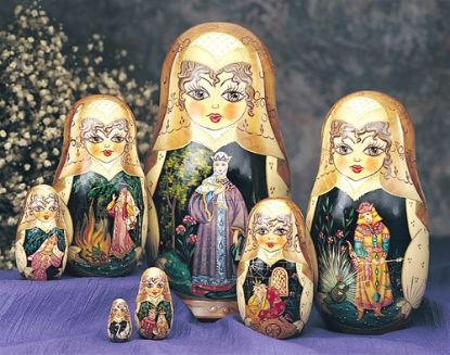 Picture of Russian Prince Frog Museum  Hand Painted Wooden Matryoshka 