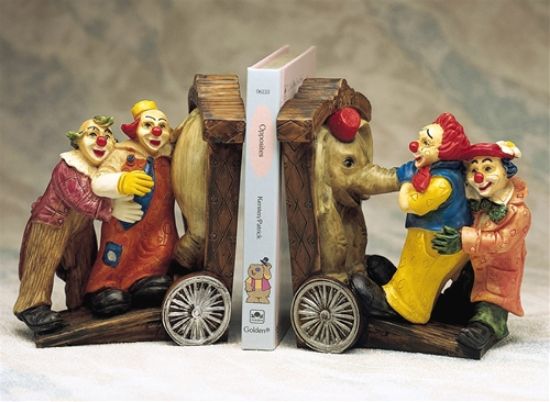 Picture of Italian Resin Clown Bookends