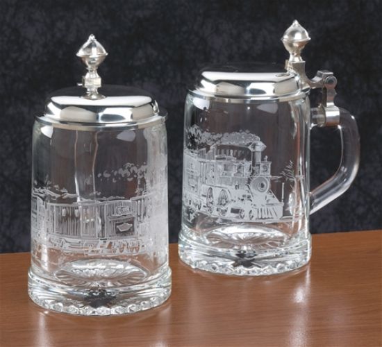 Picture of Locomotive Train Stein with Pewter Lid, Each