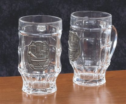 Picture of Pharmacist Glass Mug with Pewter Crest, Each.