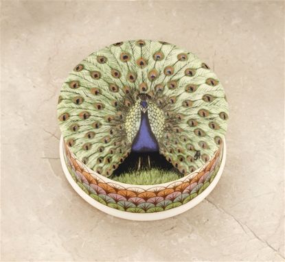 Picture of Peacock Britich China Trinket Box 