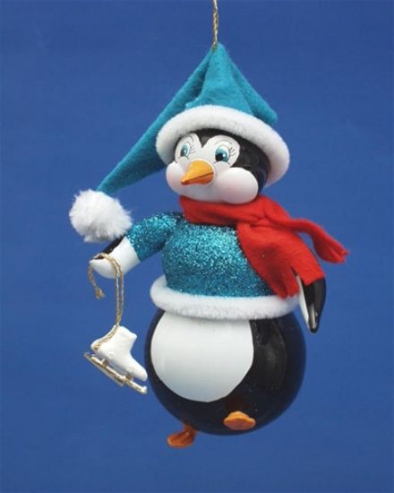 Picture of De Carlini Penguin with Skates Ornament