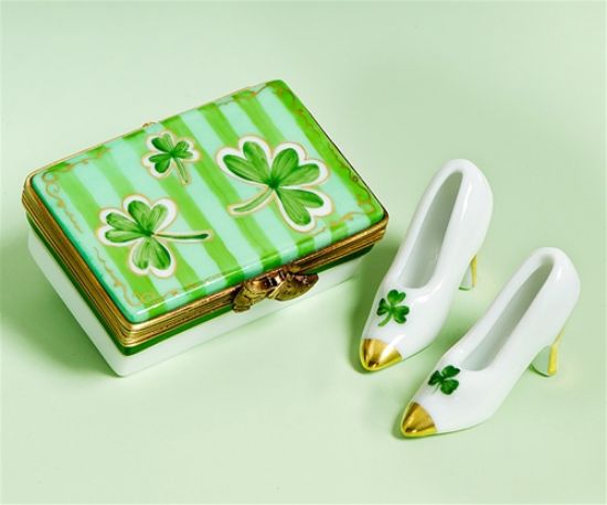 Picture of Limoges Irish St Patricks Day Shoes Box 