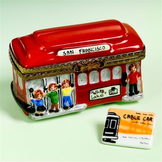 Picture of Limoges San Francisco Cable Car Box with Ticket