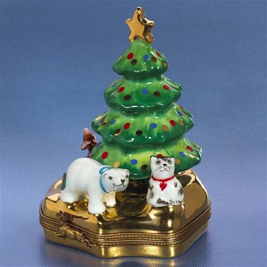 Picture of Limoges Christmas Tree with Animals Box