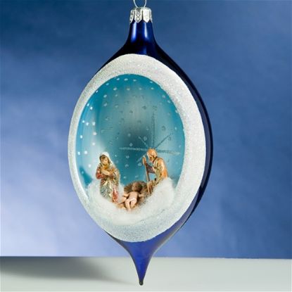 Picture of De Carlini Blue Drop Nativity Christmas Ornament