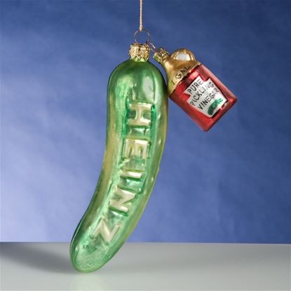 Picture of German Pickle Glass Christmas Ornament