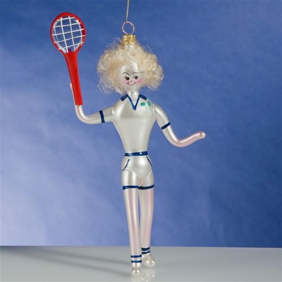 Picture of De Carlini Man Tennis Player Christmas Ornament