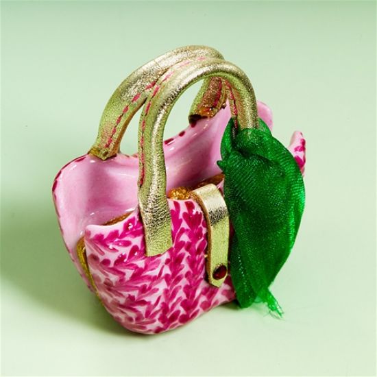 Picture of Limoges Pink Bag with Green Scarf Box
