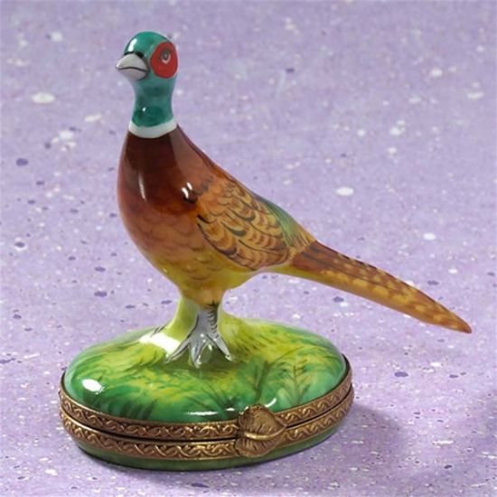 Picture of Limoges Pheasant Bird Box