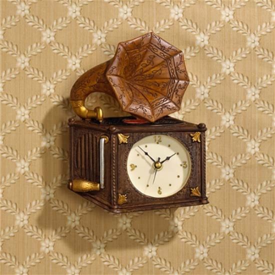Picture of Italian Gramophone Resin Hanging Wall Clock