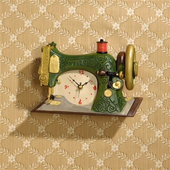 Picture of Sewing Machine Italian Resin Wall Hanging Clock