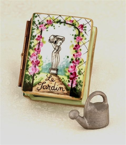 Picture of Limoges Garden Book Box with Watering Can 