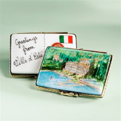 Picture of Limoges Villa D'Este Postcard Box