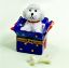 Picture of Limoges White Puppy in Gift Box with Bone