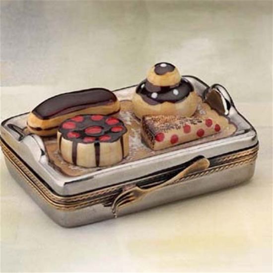 Picture of Limoges Dessert Tray with Profiterole Box