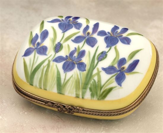 Picture of Limoges Box with Garden of Blue Lilies