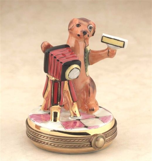 Picture of Limoges Dachshund Photographer Dog Box