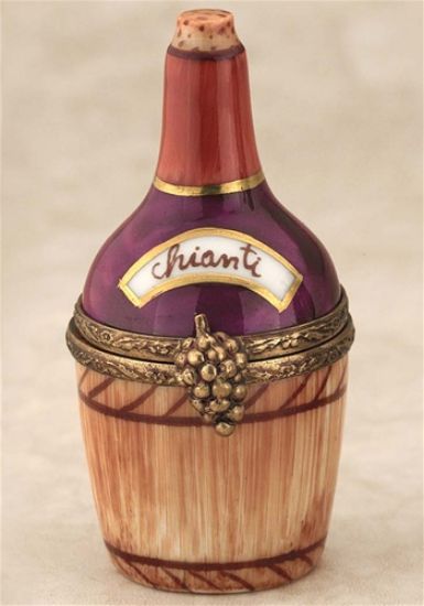 Picture of Limoges Old Fashion Chianti Wine Bottle Box