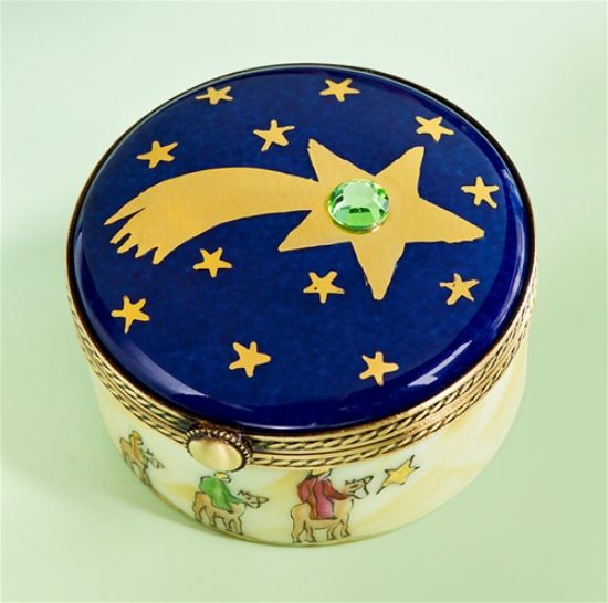 Picture of Limoges Visit of the Three Magi Kings  Box with Star